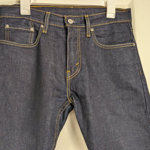 Levi Strauss & Co 512 Black Denim Jeans - Men's Size 31x30 - Pre-owned - Picture 3 of 6